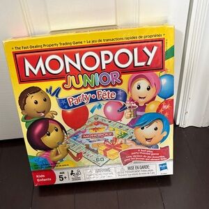 Monopoly Junior Party Kids Board Game - Monopoly, Yellow